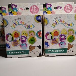 Squishmallows Pastel Multi-Color Sticker Roll